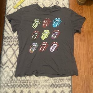 Grey Rolling Stones Band Shirt